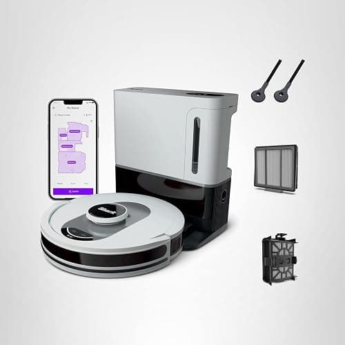 Shark AI Ultra Voice Control Robot Vacuum with Matrix Clean Navigation, Home Mapping, 60-Day Capacity, XL Self-Empty Base for Homes with Pets, Carpet & Hard Floors, Cool Grey thumbnail 10