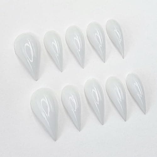 10 Pcs Handmade Press on Nails Short Curved Unique Stiletto Eagle Claw Acrylic Fake Nail with Dragon Claw Design Thickened Goth Nails Press Ons Full Cover Reusable Glue on Nail for Women（S） thumbnail 7