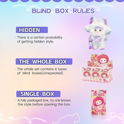 XiDonDon Nommi Interesting Fruit Series Cute Vinyl Face Doll Random Design Action Figures Collectible Toys Home Decorations (Single Box) thumbnail 4