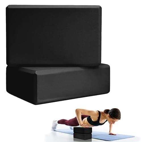 2 Pcs Yoga Blocks, 9"x6"x3" Foam Blocks Yoga Props for Pilates Stretching and Meditation Exercise Blocks Lightweight Yoga Essentials thumbnail 2