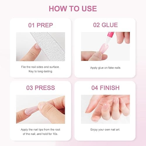 Tiphulan Nail Glue for Nail Tips - 20PCS Strong Long Lasting Nail Glue for Press on Nails, Super Good Holding Fake Nails Glue Bulk Pack, Professional Adhesive Bond Nail Glue for Acrylic Nails, 2g/pcs thumbnail 8