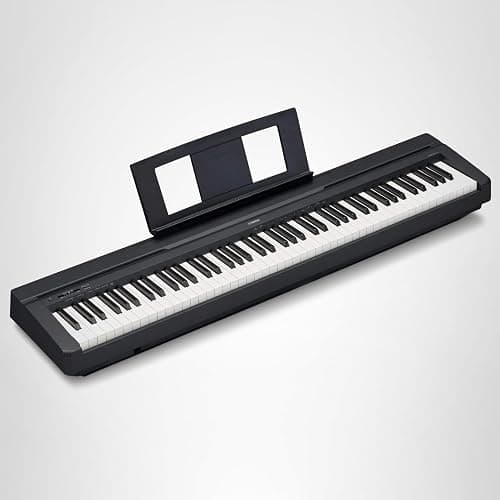 Yamaha 88-Key Weighted Portable Digital Piano Keyboard with Music Rest, Sustain Foot Switch, Built-in Speakers, USB Connectivity, Black (P45B) thumbnail 9
