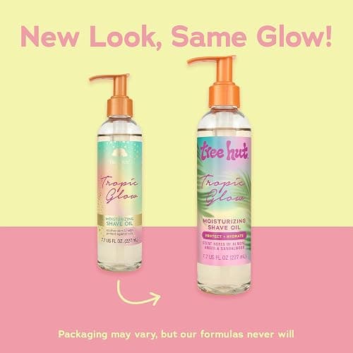 Tree Hut Tropic Glow Moisturizing Shave Oil, Hydrating Gel-to-Oil Formula for a Smooth Shave, Warm Scent, 7.7 fl oz thumbnail 2