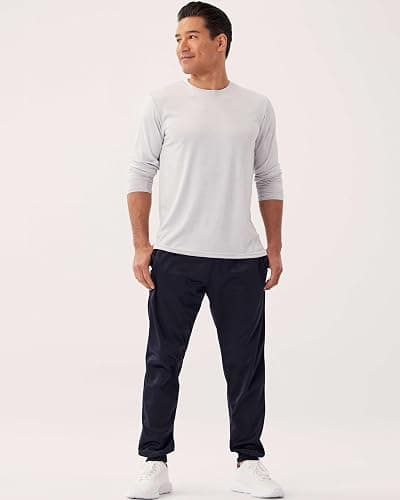 Real Essentials 4 Pack: Mens Long Sleeve Dry Fit T Shirts Hiking Fishing Workout Gym Work Sun UPF 50 Wicking Running Tee thumbnail 6