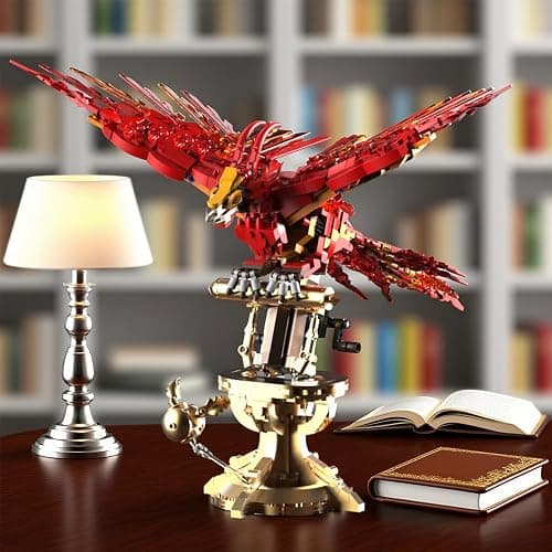 APAWR 938 Pieces Phoenix Building Set, Magic Potter Phoenix Collection Model for Adults,Ideas HP Building Toy thumbnail 7