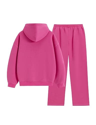 Aelfric Eden Womens Sweatsuits 2 Piece Set Oversized Fleece Hoodie and Sweatpants Track Suits Sweat Matching Lounge Pants thumbnail 2