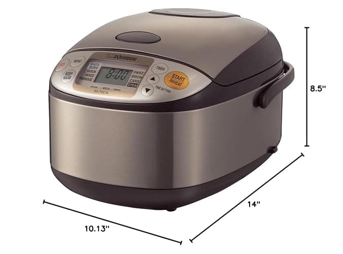 Zojirushi NS-TSC10 5-1/2-Cup (Uncooked) Micom Rice Cooker and Warmer, 1.0-Liter thumbnail 3