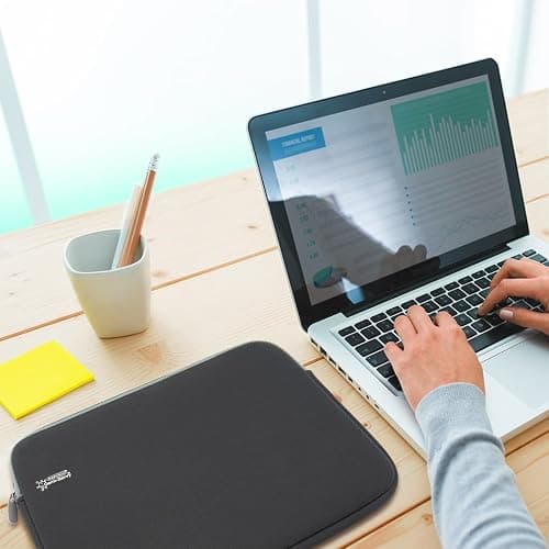 Rapesco 1693 Custodia per Portatile/Laptop con Protezione Antibatterica, 14", Nero thumbnail 6