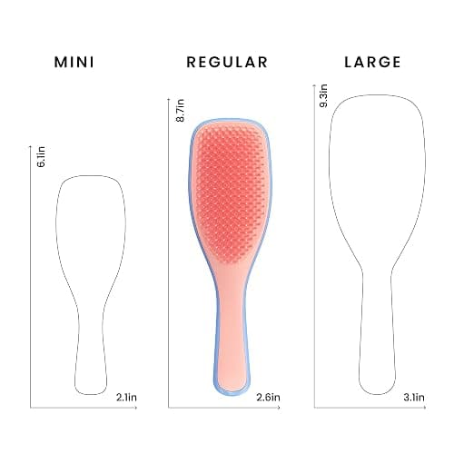 Tangle Teezer Ultimate Detangler Brush, Straight to Wavy, Apricot Blaze | Patented two-tier, regular-flex teeth reduce breakage & split ends on wet or dry hair; Shower-friendly hairbrush for all ages thumbnail 8