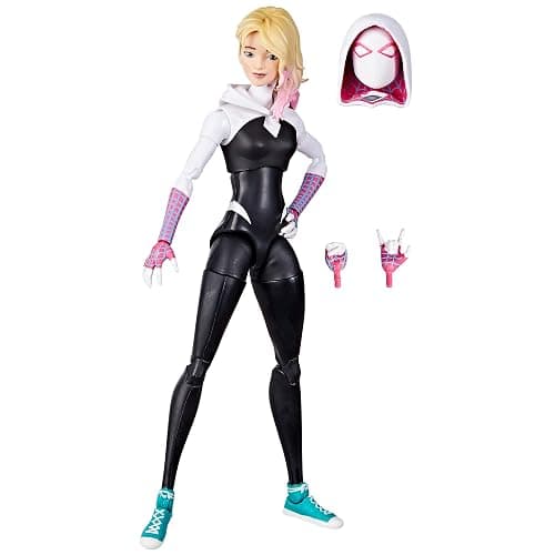 Marvel Legends Series Spider-Man: Across The Spider-Verse Spider-Gwen 6-inch Action Figure Toy, 4 Accessories - Image 1