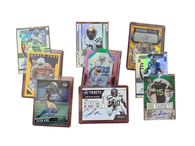 Rich Strike Football Card Triple Auto Third and Goal Mystery Pack. 3 Guranteed Autograph Football Cards. thumbnail 5