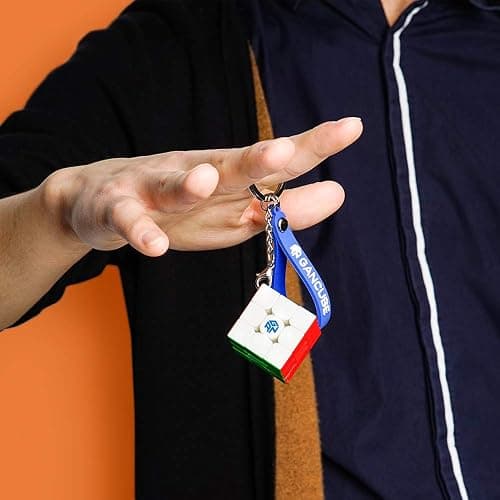 GAN 330 Keychain Cube, 3x3 Mini Key Ring, 3by3 Small Sitckerless Speed Cube, Standard Version, 1.2 Inch thumbnail 6
