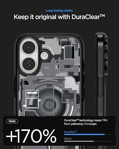 Spigen Ultra Hybrid MagFit Direct Digital Printing Case for iPhone 17 [Custom Design][Compatible with Magsafe] - Zero One Black thumbnail 3