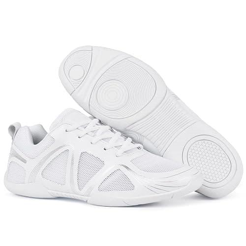 CADIDL Cheer Shoes for Women White Cheerleading Athletic Dance Shoes Girls Flats Tennis Walking Sneakers - Image 1