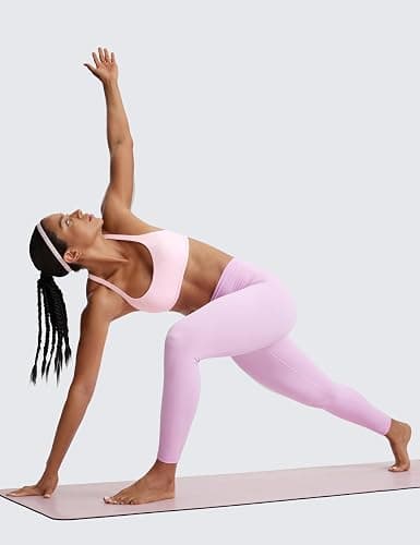 CRZ YOGA Womens Naked Feeling Criss Cross Sports Bra - Strappy Back Padded Medium Support Wireless Gym Cami Workout Yoga thumbnail 3