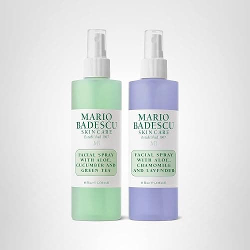Mario Badescu Facial Spray Duo - Includes Aloe, Chamomile & Lavender PLUS Aloe, Cucumber & Green Tea Toner for Face, Neck or Hair - Cooling and Hydrating Face Mist for All Skin Types, Dewy Finish thumbnail 12