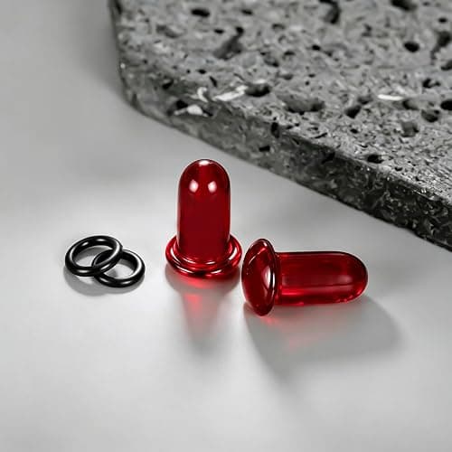 Maxbott 2 PCS Glass Ear Stretching Kit Glass Ear Plugs Tunnels Set (3mm-25mm) Complete Ear Gauge Kit for Safe & Comfortable Stretching Hypoallergenic Body Jewelry for Men & Women thumbnail 5