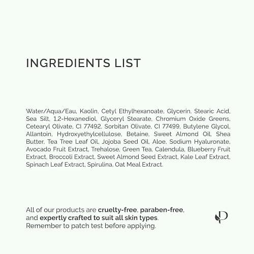 PLANTIFIQUE Clay Mask with Avocado & Superfoods - Korean Face Masks Skincare Products - Dermatologically Tested - Masque Visage Beauté - Gift Idea, 110g / 3.88 fl oz thumbnail 8