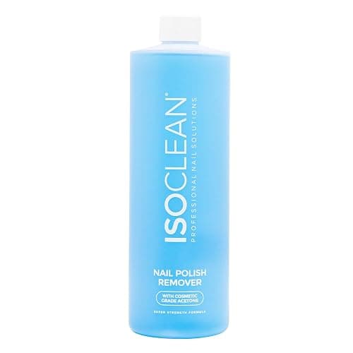 ISOCLEAN Nail Polish Remover - with 99.8% Acetone, Super-Strength Formula, Dissolves Standard and Gel Polish, Acrylics, Tips, and Nail Glues - 500 ml - Image 1