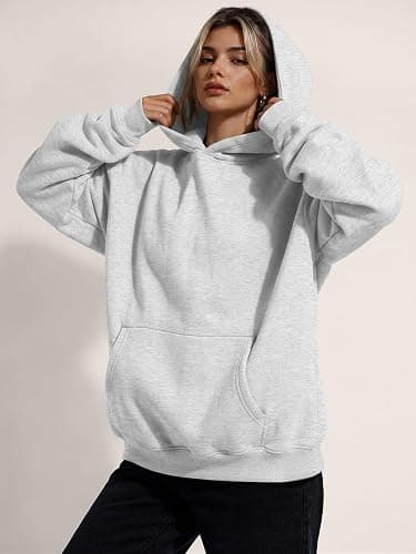 Trendy Queen Women Oversized Hoodies Fall Outfits | Gentle Skin Feel, Aesthetic Drop Shoulder, Large Kangaroo Pocket, Seamless Daily Outfit Match thumbnail 5