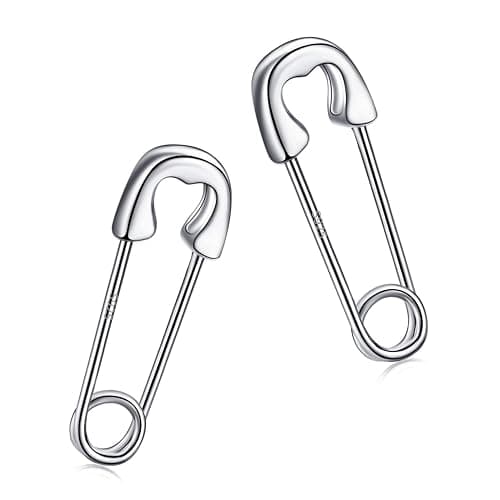 CHIC & ARTSY 925 Sterling Silber Büroklammer Ohrringe - Mode Knorpel Pin Ohrringe für Frauen - Image 1