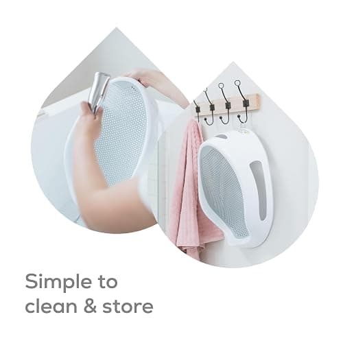 Angelcare Soft Touch Baby Bath Support -Grey- Water Level Indicator, Non-Slip, Comfortable & Safe for Newborns & Infants up to 6 Months thumbnail 7