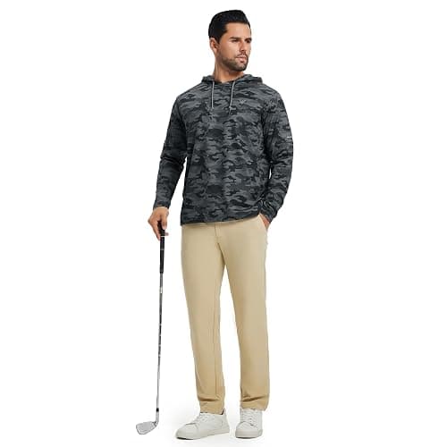 Hoodies for Men Golf Fleece Hooded Sweatshirts Dry Fit Athletic Lightweight Casual Midlayer Mens Hoodies Pullover thumbnail 5