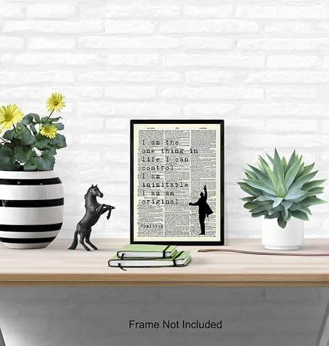 Hamilton Musical Motivational Merchandise - Hamilton Gifts - 8x10 Lyrics Wall Decor Poster Set - Lin Manuel Miranda Inspirational Quotes Wall Art - Bedroom, Office, Living Room Decoration thumbnail 5