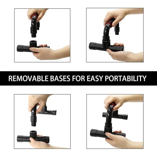 Push Up Bars Strength Training - Workout Stands With Ergonomic Push-up Bracket Board with Anti-Slip Sturdy Structure Portable for Home Fitness Training, Push Up Stands Handle for Floor Workouts thumbnail 4