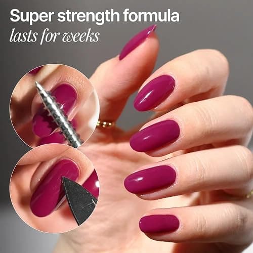Nailboo Gel Nail Polish Kit with UV Lamp, 2 Gel Polishes | Forever Glaze Gel Polishes, Base Coat, 3 Nail Files, No Wipe Top Coat & Pro Cure LED Lamp, Long Lasting, Glossy Manicure thumbnail 4