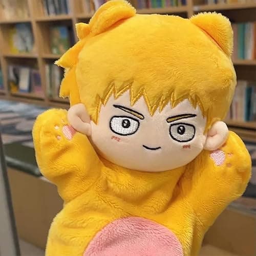 YLQANONG Mob Figure Plush Glove Anime Kageyama Shigeo/Reigen Arataka Soft Plush Stuffed Cushion Mob Anime Figures for Fans 10.24IN thumbnail 3