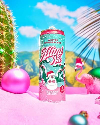 Alani Winter Wonderland Sugar Free, Low Calorie Energy Drinks - 12 fl oz Can, 12 Pack thumbnail 2