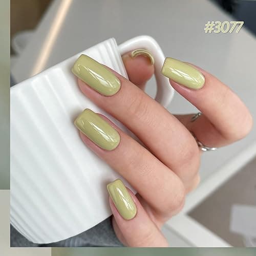 GAOY Green Gel Nail Polish Set for Spring Summer, UV Light Cure Gel Polish Manicure and Nail Art DIY at Home or Salon thumbnail 4