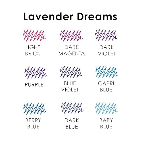 Grabie Erasable Gel Pens, Medium Point 0.7 mm Erasable Pens, Make Mistakes Disappear for Drawing Writing Planner, Pack of 9 Assorted Colors(Lavender Dreams) thumbnail 6