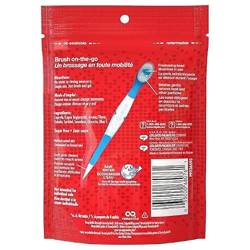 Colgate Wisp Portable Mini-Brush Optic White, Coolmint, 24 Count thumbnail 2