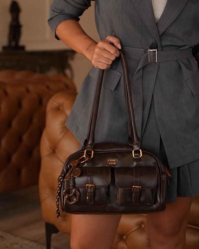 vintage shoulder bag for women, stand oil bag handbags, small cute y2k leather purses, brown hobo bags bolsos para mujeres, summer popular designer purses for women 2025 thumbnail 2