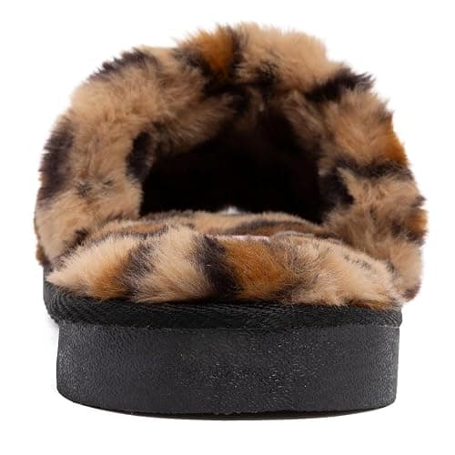 Juicy Couture Women's Faux Fur Slide Sandal Slippers, Open Toe, Comfortable Indoor Outdoor House Shoes thumbnail 3