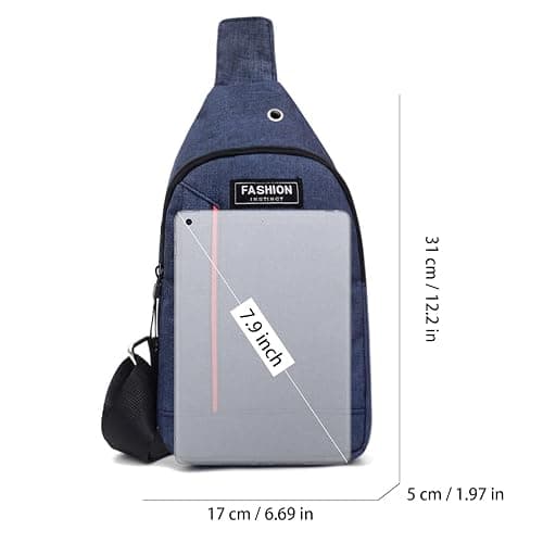 Crossbody Bags for Women Men Shoulder Backpack Messenger Phone Bag Handbag Sling Chest Pack for Hiking Traveling Camping thumbnail 4