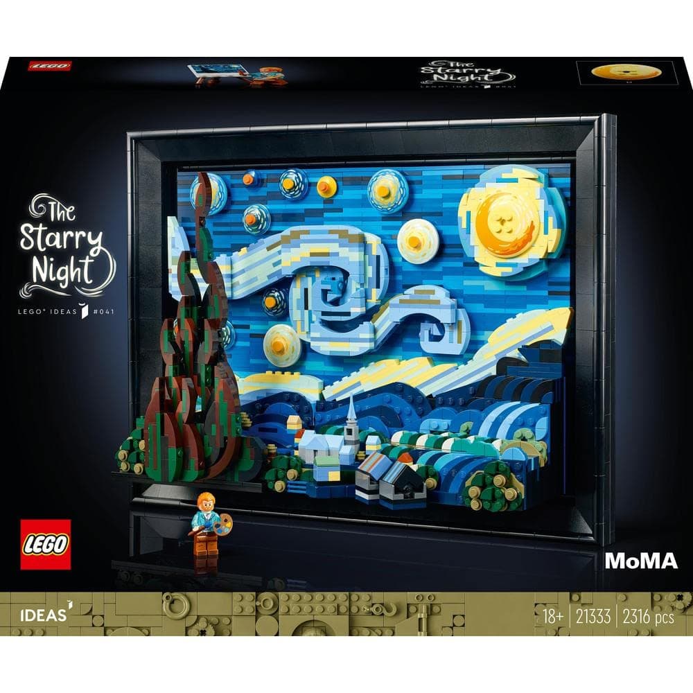LEGO Ideas 21333 Vincent Van Gogh - La Nuit Étoilée, Reproduction de Tableau sur Toile thumbnail 2