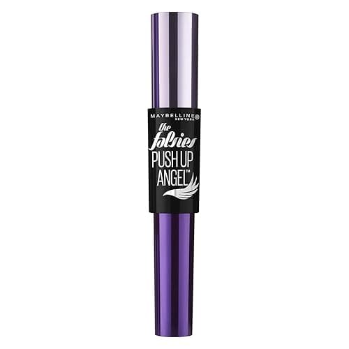Maybelline Volum' Express Falsies Push Up Angel Washable Mascara, Blackest Black, 1 Count - BLACKEST BLACK - 0.33 Fl Oz (Pack of 1)