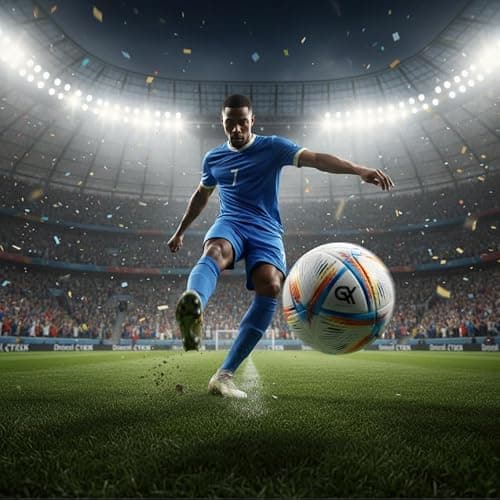 GX TOUR+ Thermo Bonded Polyurethane Soccer Ball Size 5 – Professional Grade PU Material, USA Quality Outdoor Sports, Premium Size 5 Soccer Ball for Training & Competitive Matches thumbnail 5