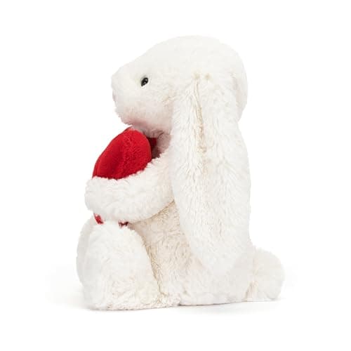 Jellycat Bashful Red Love Heart Bunny Stuffed Animal Plush Toy, Medium 12 inches thumbnail 2