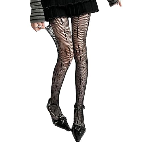 GGOOB 2 Pack Ripped Gothic Tights for Women - Gothic Accessories & Clothing - Image 1