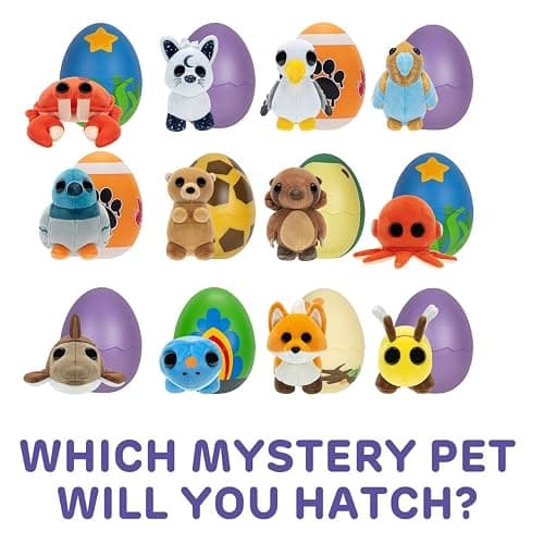 Adopt Me 5” Surprise Plush - 12 Styles - Series 5 - Exclusive Virtual Item Code Included - Fun Collectible Toys for Kids Featuring Your Favorite Adopt Me Pets, Ages 6+ thumbnail 3