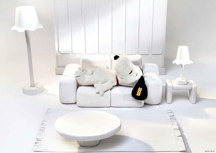 Steiff Peluche Snoopy, Peluche Adorable, para niños y niñas, bebés a Partir de 0 Meses, Friends, Peluche 30 cm, Blanco, 024702 thumbnail 2