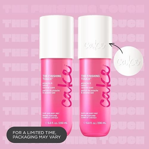 Cake Beauty Hair & Body Mist, The Finishing Touch - Pistachio & Salted Caramel Scent - Infused with Vitamin E & Argan Oil - For All Skin & Hair Types - 6.8 Fl Oz / 200 mL thumbnail 8