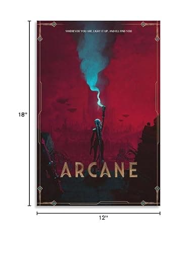 MWKGQXKL Arcane Canvas Poster Wall Art Decor Print Picture Paintings for Living Room Bedroom Decoration 12x18inch(30x45cm) thumbnail 9