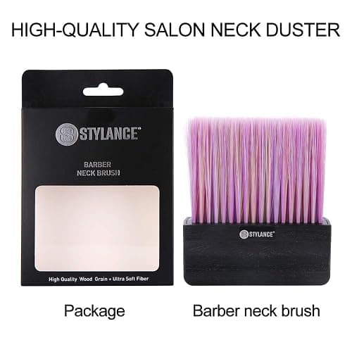 Barber Neck Duster Brush for Hair Cutting, Professional Soft Household Hair Brush, Professional Salon Tool Colorful Black Red thumbnail 6