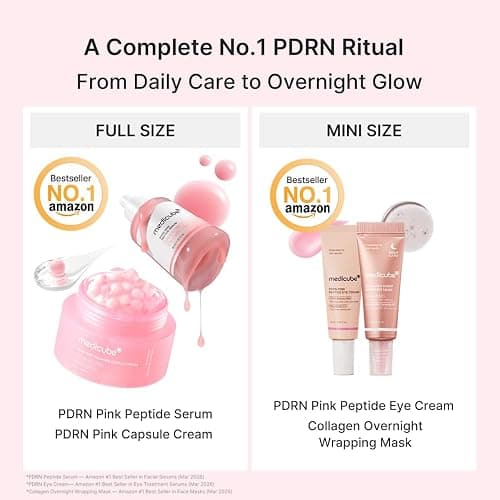 medicube Glow Ritual Gift Set | Collagen, Retinol, Peptides for Firm & Glow | Full Size Serum, Cream & Mini Eye Cream, Mask | Skincare Gift Set, Korean Skincare Set, Gifts for Her thumbnail 2