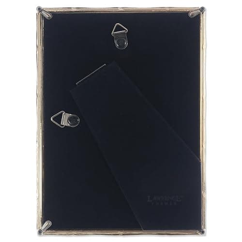 Lawrence Frames 5" W x 7" H Gold Metal Picture Frame with Bamboo Design (712257) thumbnail 4